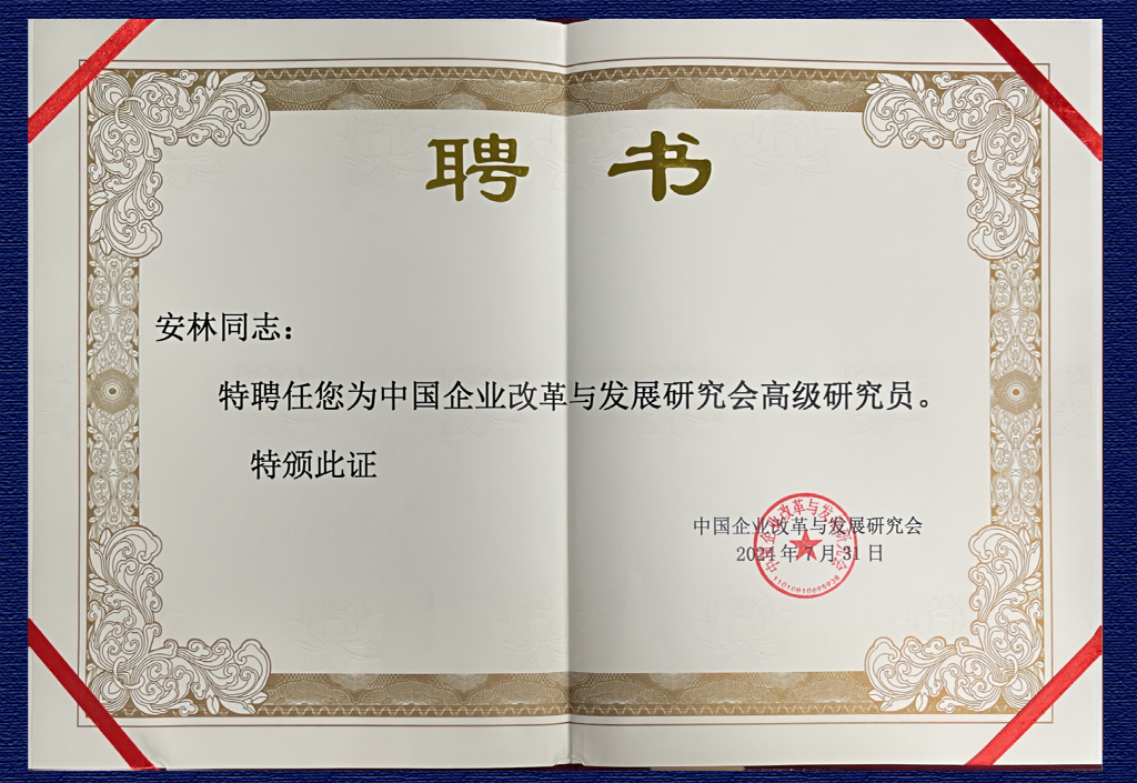 中國企業改革與發展研究會高級研究員——安林